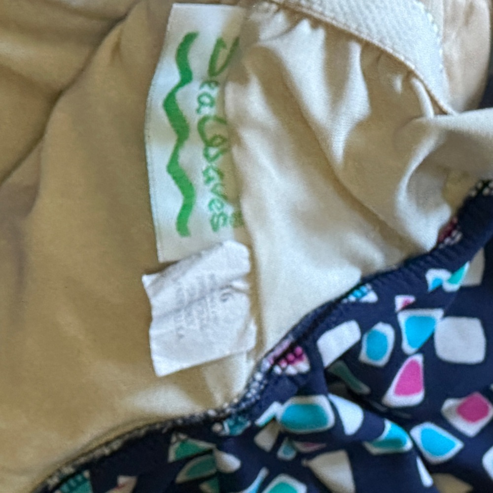 Sea Waves Patterned Swimwear